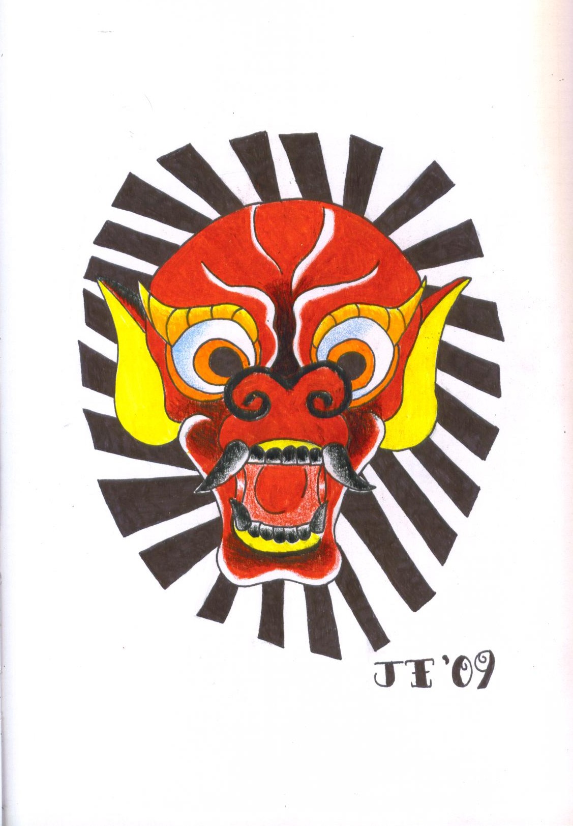 Japanese Oni Mask