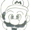 black and white mario