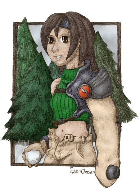 Yuffie's Snowball Fight--Color