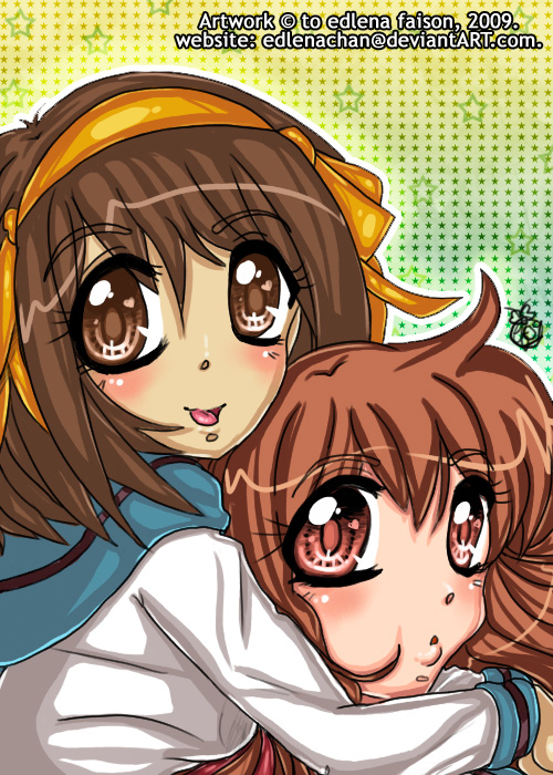 TMHS:Haruhi + Mikuru