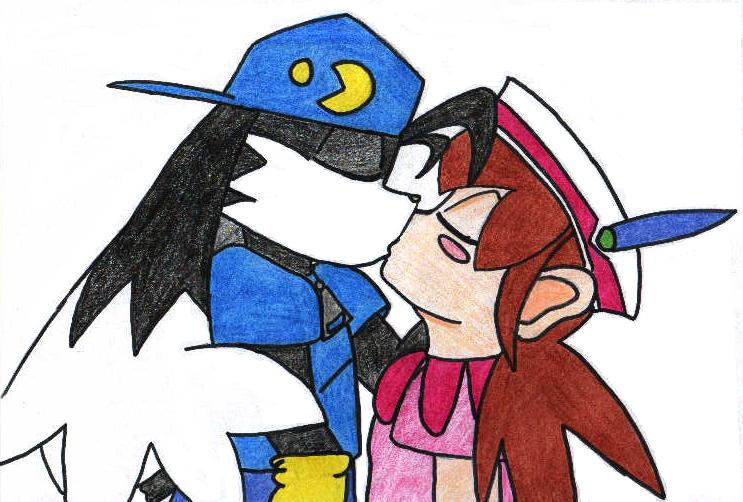 Klonoa and Lolo Kissing