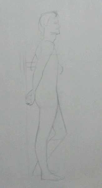 Beginning of third sustained pose