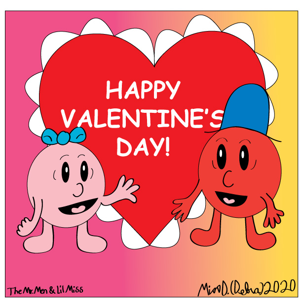 Mr. Men Happy Valentine's Day!