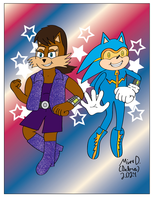 Celeste and Speedy Q. Hedgehog