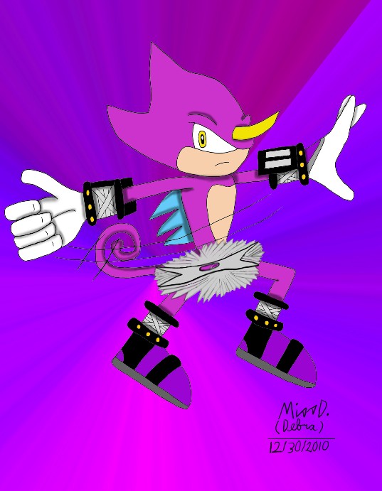 Espio Throwing a Ninja Star