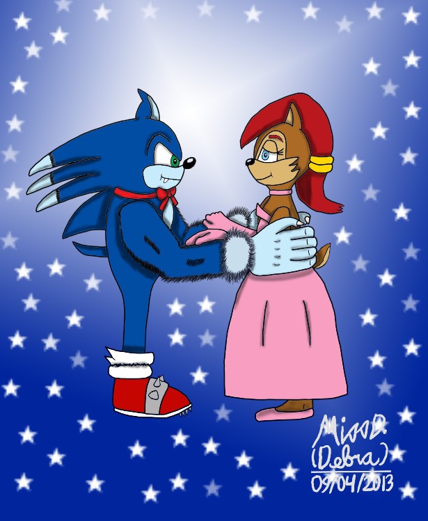 Sonic The Werehog Dancing with Princess Sally