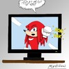 Knuckles Trapped in Computer!