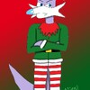 Nack The Weasel as an Christmas Elf