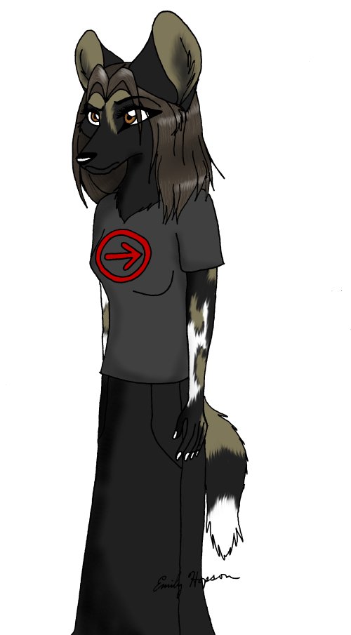 African Wild Dog Anthro