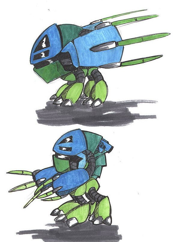 cartoon mecha