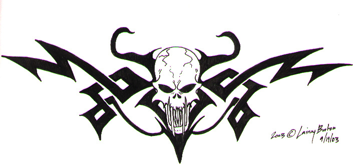 skull tribal