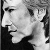 Rickman en profile portrait