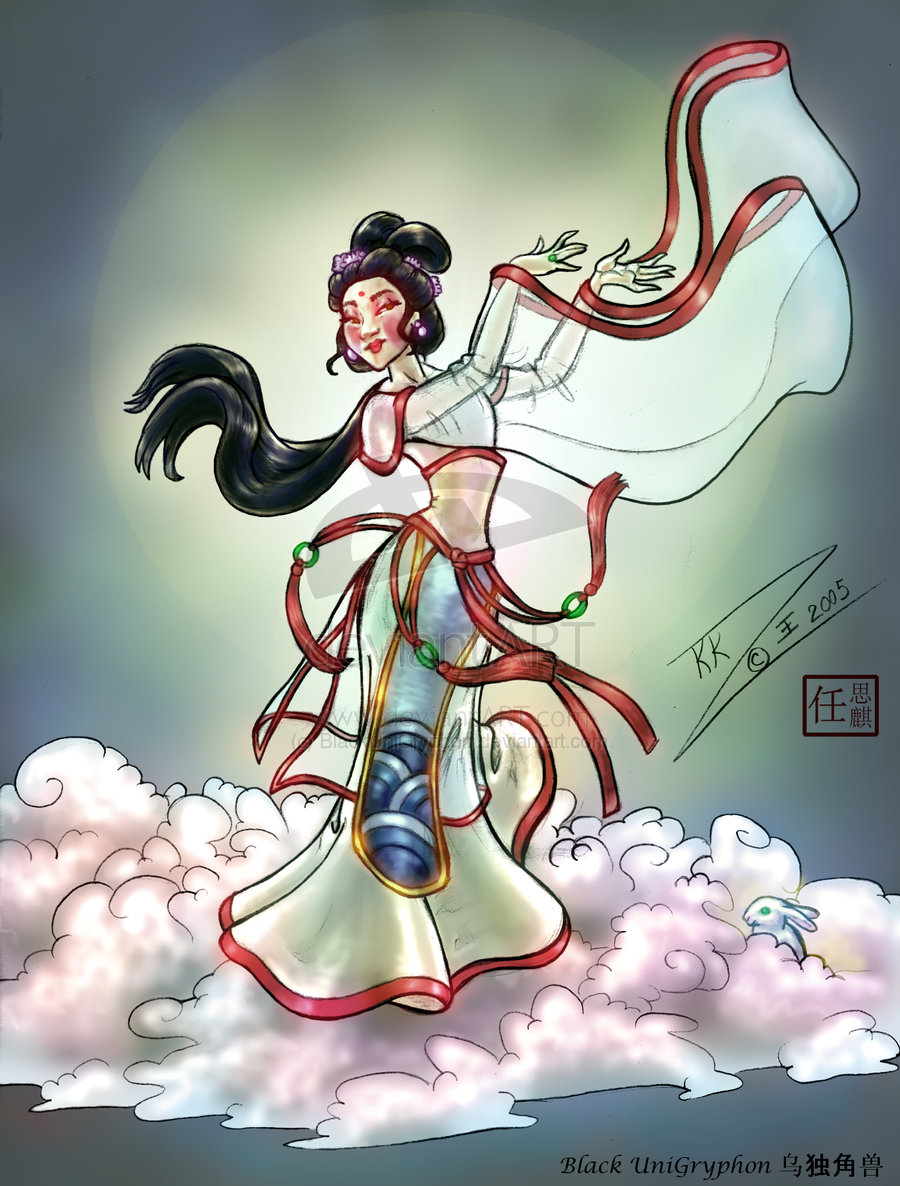 Moon Goddess Chang'E Dancing