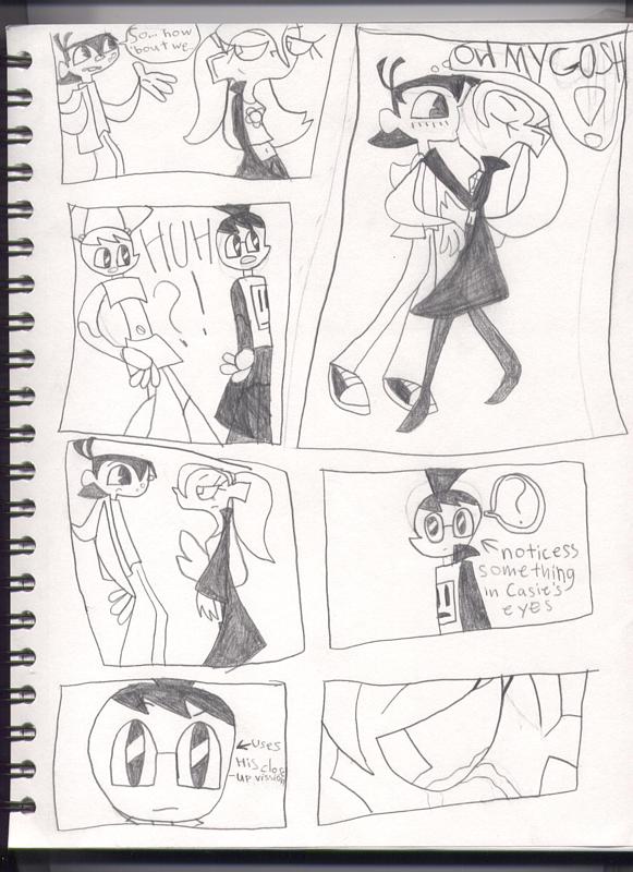 Jenny, Casie, Sheldon, and Robo-Dib star in... Mini Comic of Lovey DOOM