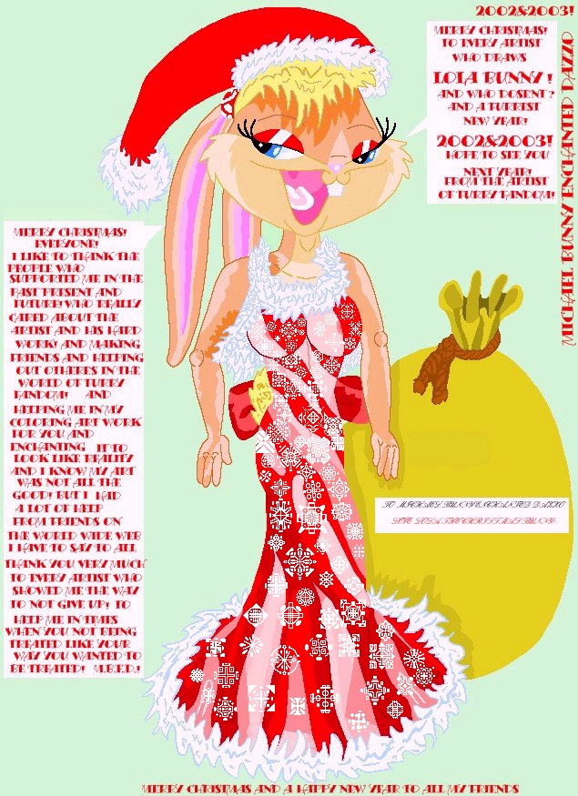 lola bunny in here chirsmas dress!