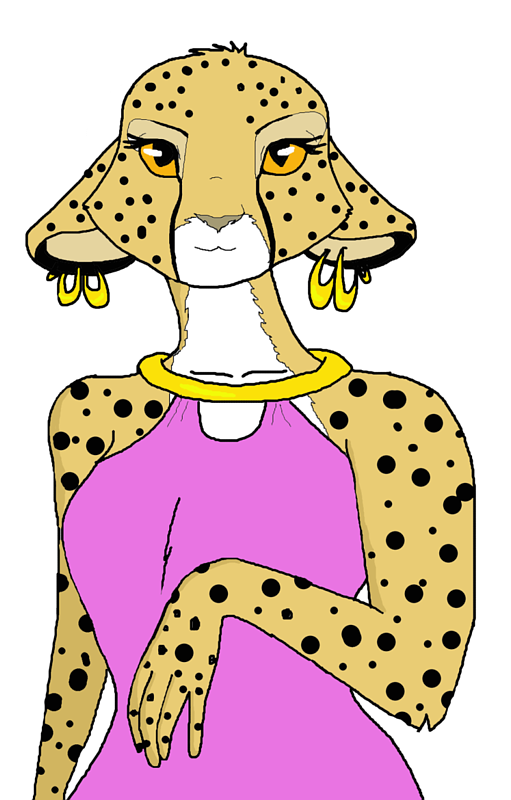 Cheetah lady