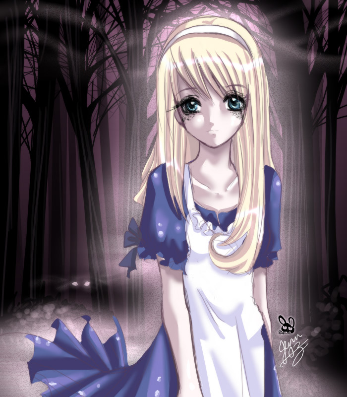 Alice as a ghost~!  OooO~!