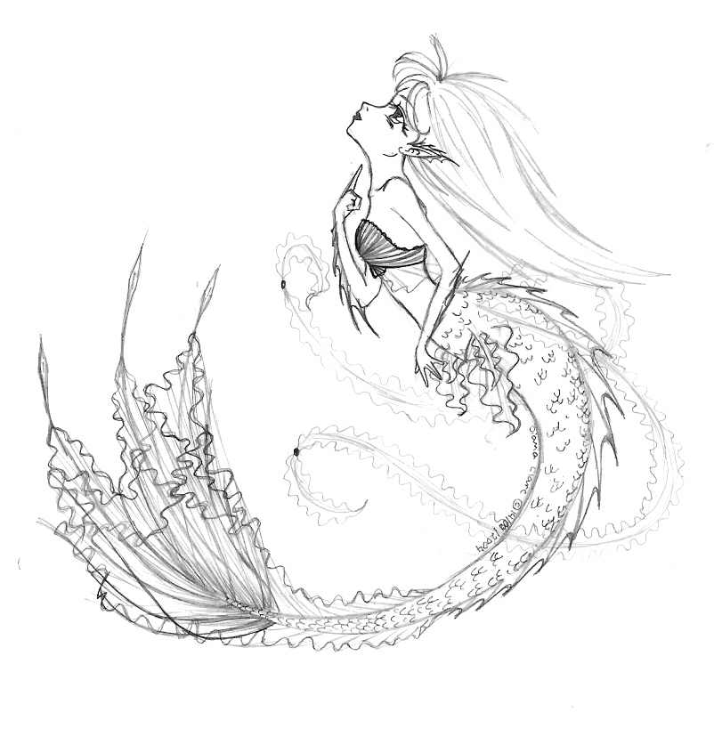 Random mermaid sketch