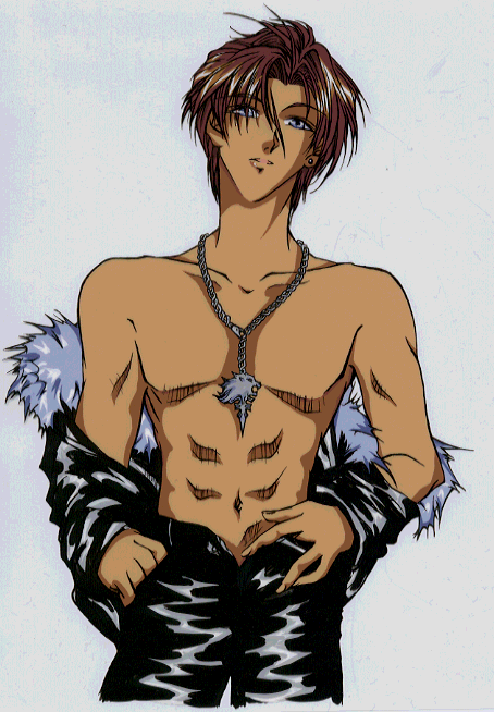 Squall shirtless