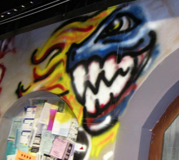 Blue Dragon Graffiti