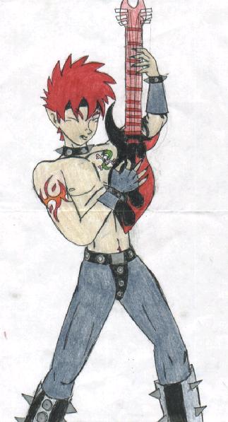 Mygel likes electric guitars..