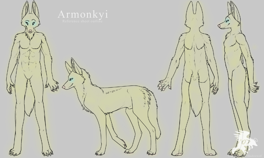 Armonkyi lineart ref sheet