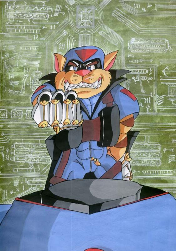 Radical Kats War Squadron SWAT Kats FAN Book cover---過激猫闘士団スワトキャッツ漫画編のコヴァー