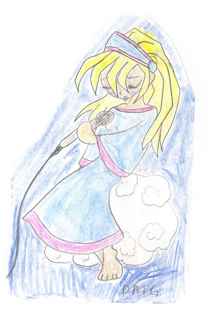 Dark Magician girl singing Breath of Heaven