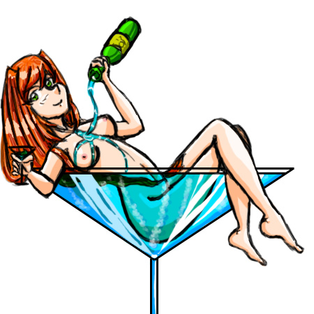 Kara in a Martini Glass