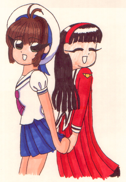 Sakura and Tomoyo