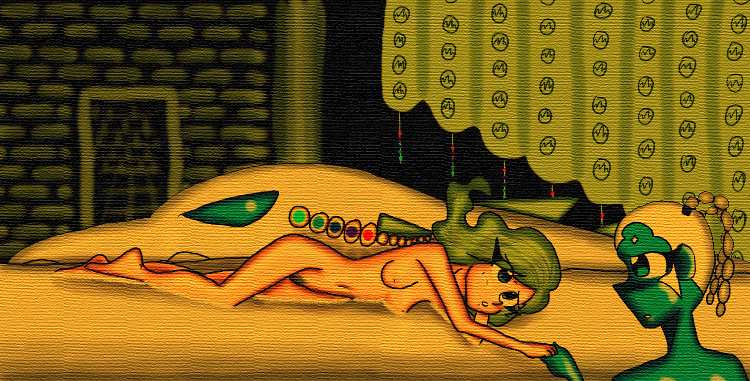 Rydia Odalisque Painting Version