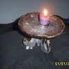 Raku Candle Holder