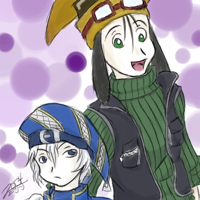 Gijinka Goofy and Donald