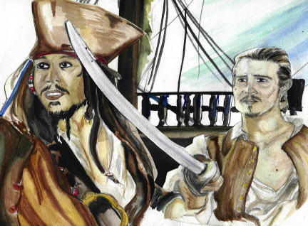 Jack SParrow and Will Turner