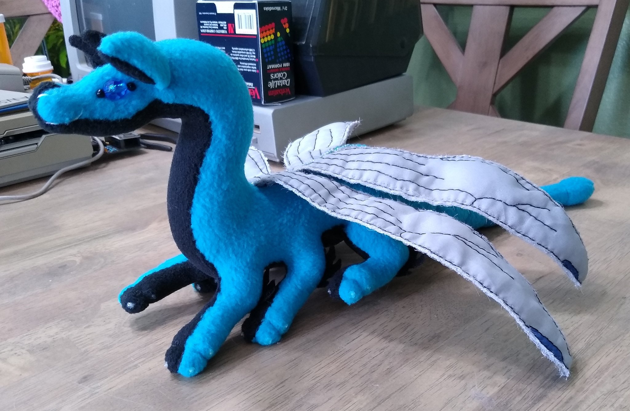 Blue Dragonfly Dragon Plushie