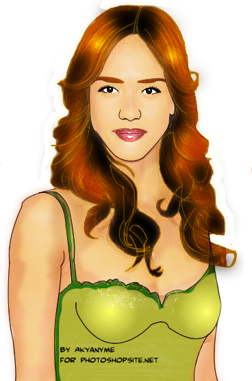 Jessica Alba Vector