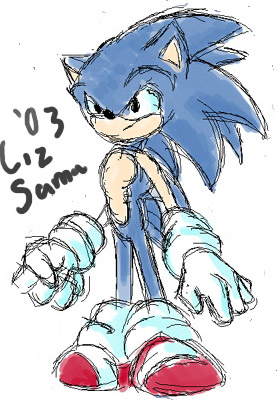 Mouse Art / Pen tablet - Sonic Picture #1