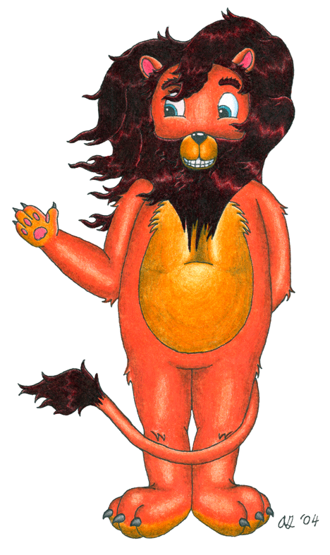 Happy Lion Guy - in color