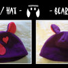 bear heart beanie