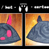 cartoony cat beanie