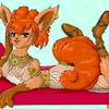 Egyptian Vulpix Anthro