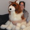 Giant collie plush