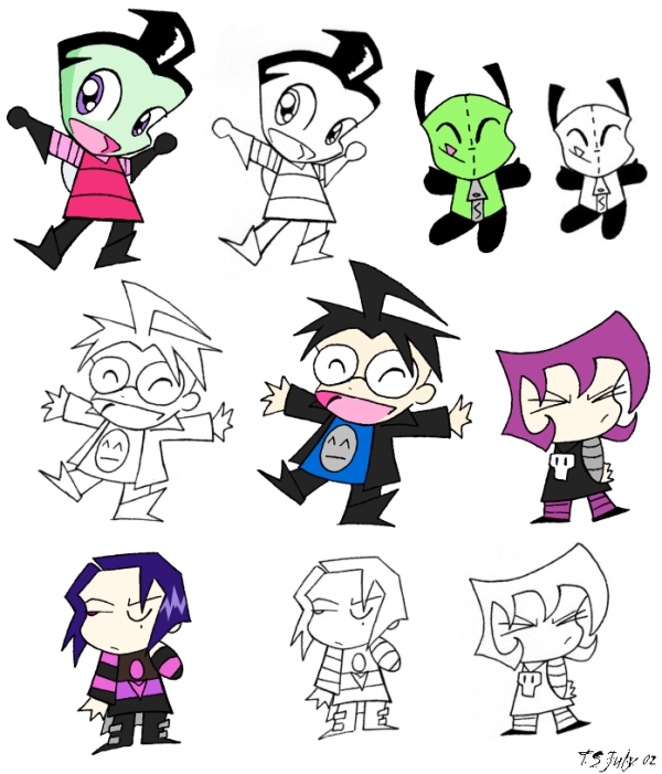 Ultra-chibified Invader Zim!