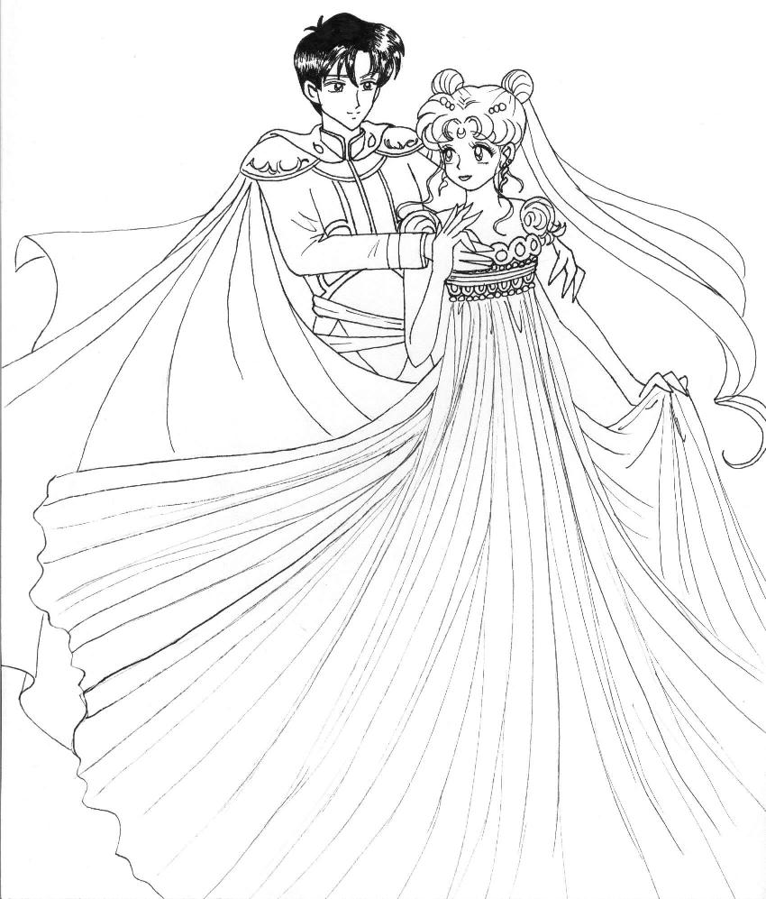 Prince Endymion and Princess Serenity from Sailor Moon