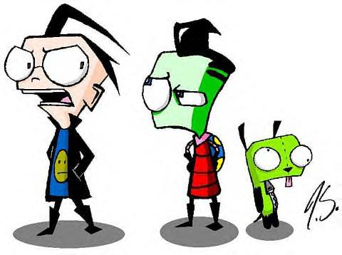 Dib, Zim, and GIR