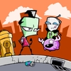 Zim, GIR, and Minimoose