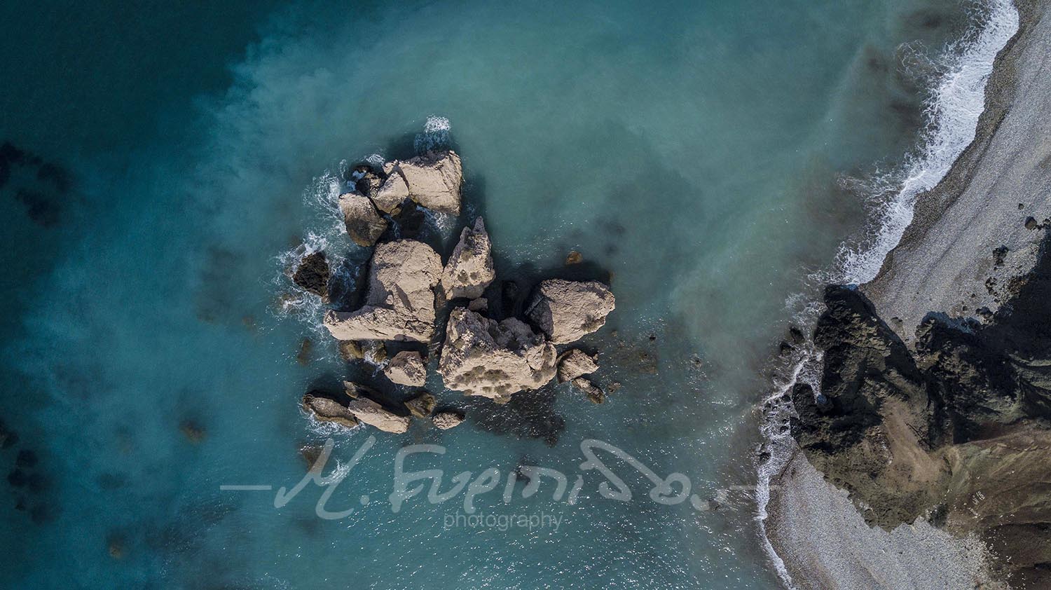 Geology rock formations drone shot