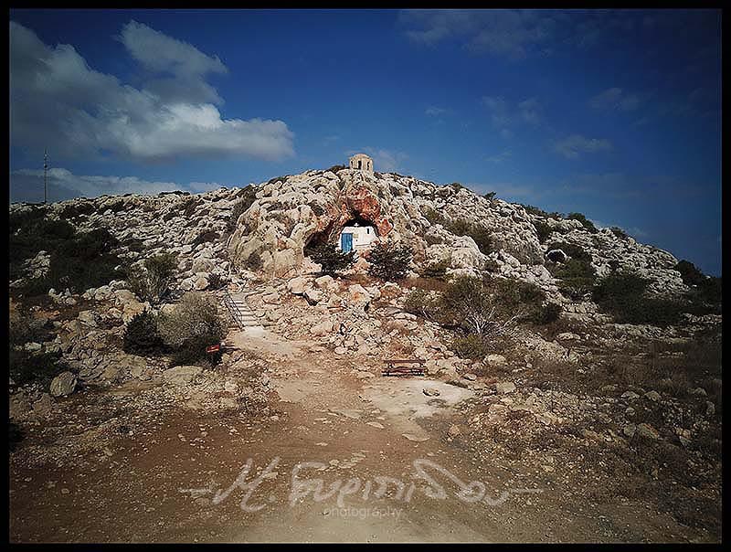 Cyprus-st saranta chapel in a cave