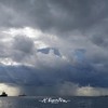 cloudy seascape Limassol Cyprus