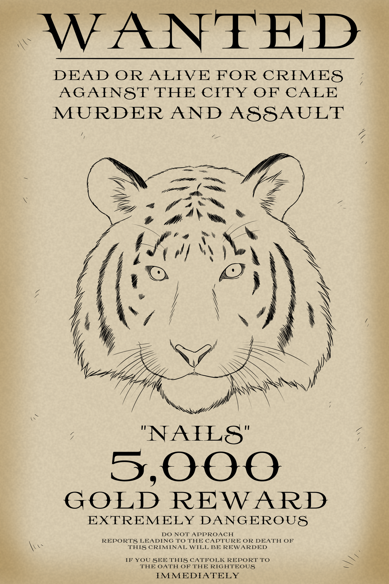 Nails' Wanted Poster